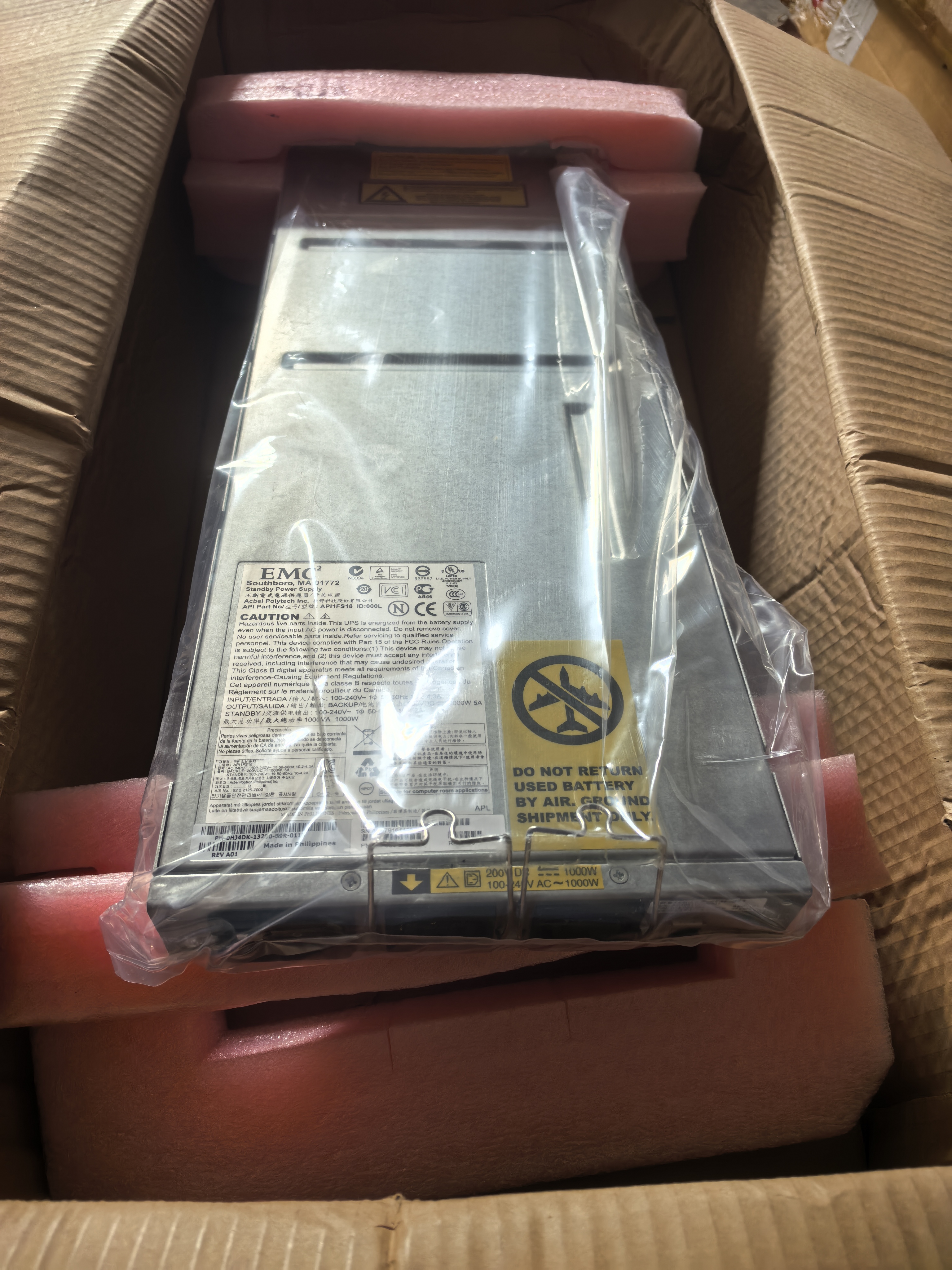 EMC 078-000-083 CX系列1000W SPS后备电池078-000-062 118031985