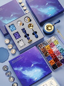 采购产品火漆封套，全套火漆蜡颗粒，火漆封头，新手信封封条，鲸