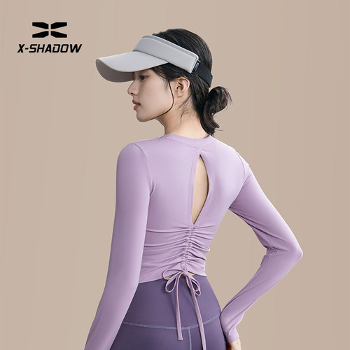 瑜伽服上衣女2025新款带胸垫跑步运动绝美普拉提训练健身长袖套装