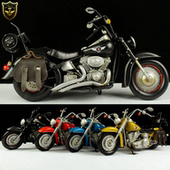 哈雷肥仔Fatboy仿真1 12寸兵人军人和平使命手办