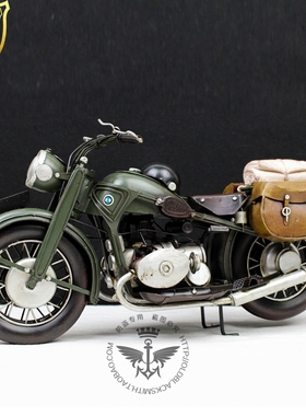 仿真摩托车合金手办模型