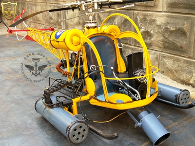 5.6米/2.7米 大型 1米 直升机模型 酒店咖啡店 餐饮店工业风装饰