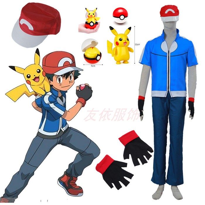 宠物小精灵COS服饰神奇宝贝XY小智5代Pocket Monster Ash Ketchum