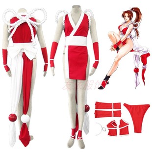 动漫游戏服饰cosplay服拳王不知火舞装1代T-back拳皇KOF全套服装