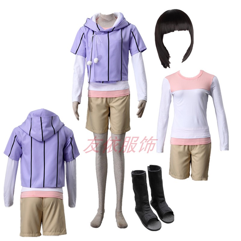 动漫COSPLAY服饰火影忍者日向雏田装6代便服博人传BORUTO女装全套