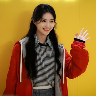 T恤短裙三件套装 休闲双面穿外套条纹长袖 新款 2025秋季