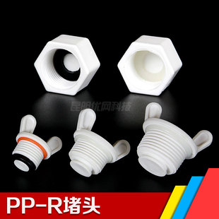 ppr外丝内丝堵头 4分6分PPR外牙内牙堵头PPR水管闷头管件配件