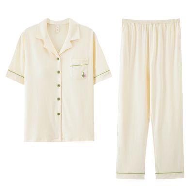 美如春女莱卡棉简约家居服夏季