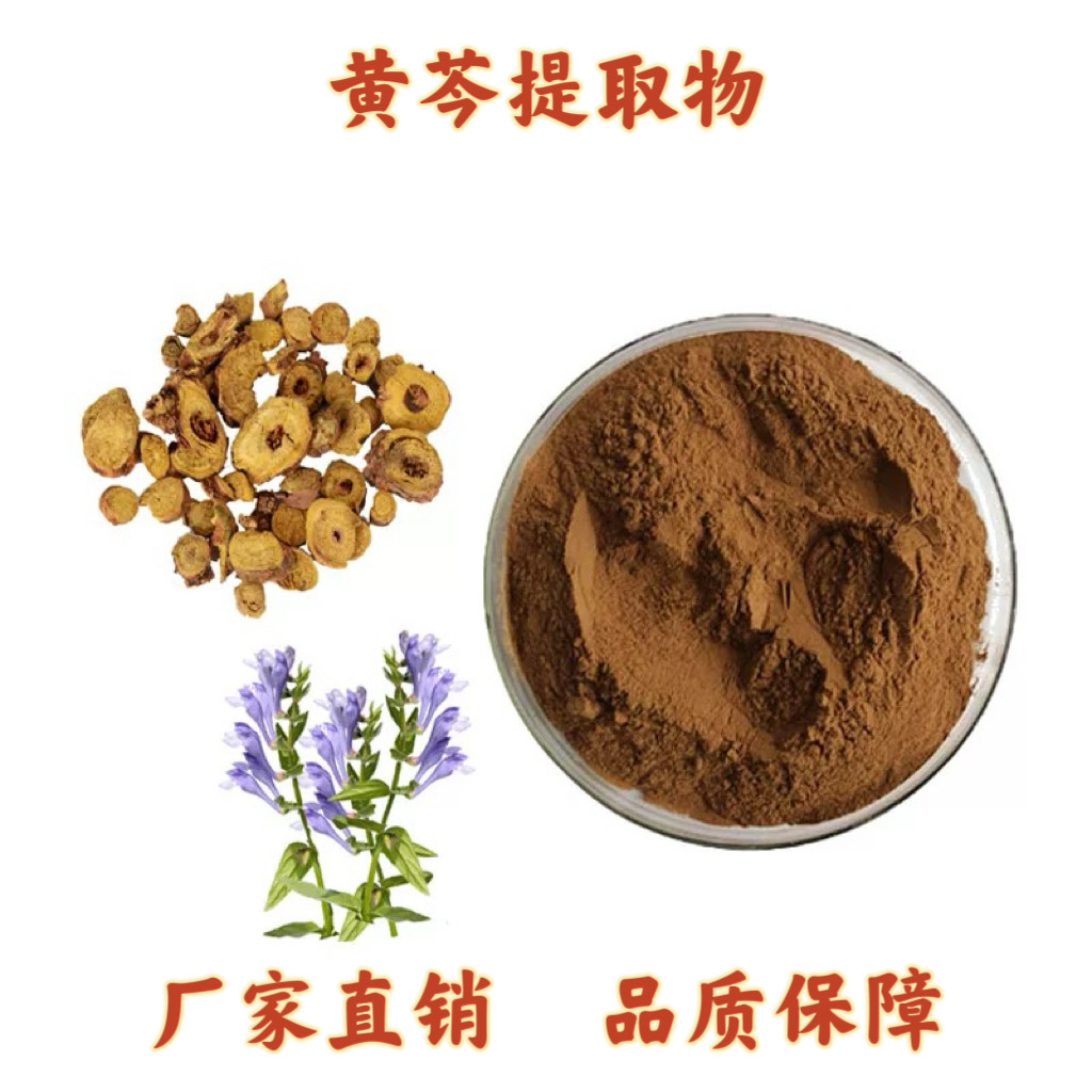 黄芩提取物 黄芩浓缩粉末浸膏粉 黄芩素 黄芩苷甙 优质提取物原料
