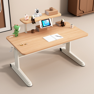 实木儿童学习桌升降电脑桌