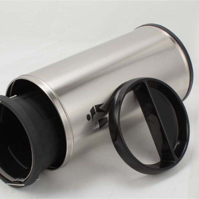 户外垃圾箱不锈钢大号烟灰缸立式座地式垃圾桶圆形X果皮桶环卫桶