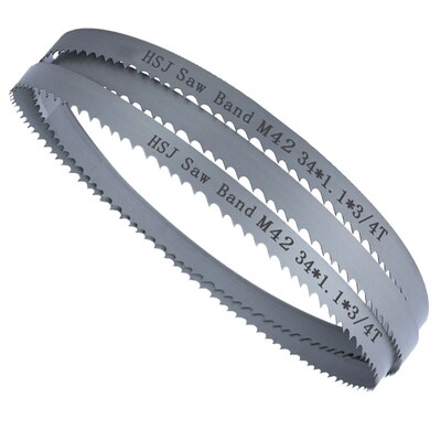 金属带锯床机用双金属带锯条4180*C34切割20号钢无毛刺齿细齿耐用