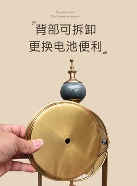 高档轻奢座钟桌面座钟客厅摇摆钟表欧式J摆件创意大号静音台式时