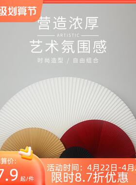 风琴式纸扇中国风复古q工艺品摄影扇子橱窗装饰拍摄创意摆件展示