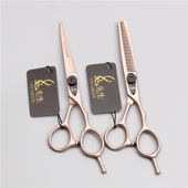 兔先生玫瑰金理发剪刀平剪牙剪刘A海打薄剪寸美发套装 发廊专业剪