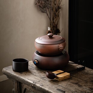 火山石电陶炉煮茶壶泡茶煮茶器黑茶D老白茶专用古法茶具家用烧茶