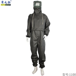 打砂喷漆服防尘防N水防飞溅耐酸碱喷砂服 耐油耐脏打磨喷砂防护服