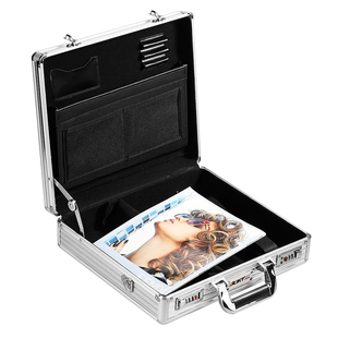 带密码锁的装14寸笔记本电脑箱子安全保护包手提式17寸Z文件收纳