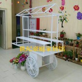车户外花W艺展览促销 车花店展示架超市促销 铁艺花车货架特价 欧式