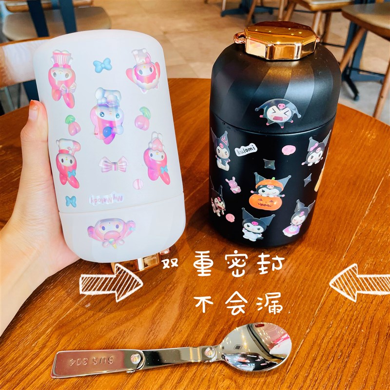 ins焖烧杯女保温饭盒便携上班族煮D粥神器闷烧壶304不锈钢桶便当