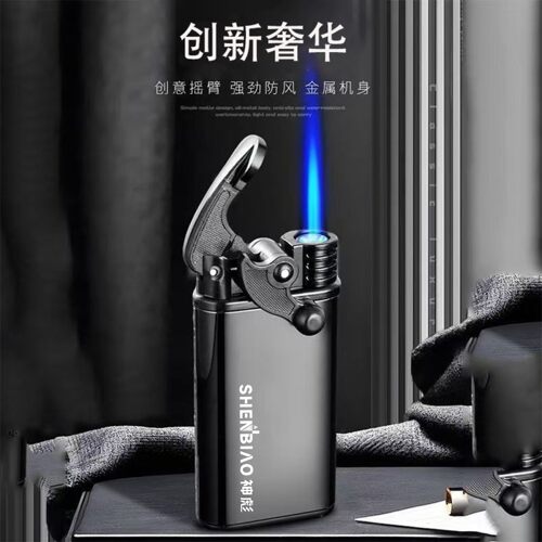 50支正品摇臂式金属防风打火机