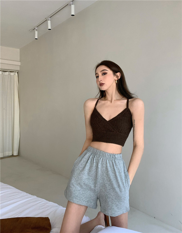 Real shot and real price slim and loose sweatpants, versatile casual straight shorts