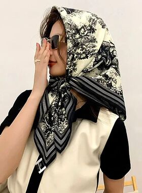 Spring Scarf Women's Luxury Design Scarf Silk Smooth Scarf S