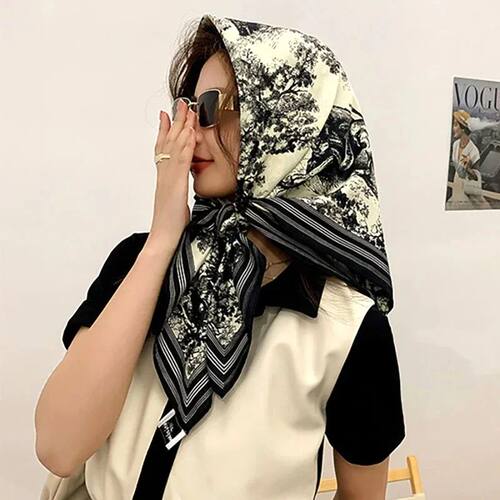 Spring Scarf Women's Luxury Design Scarf Silk Smooth Scarf S