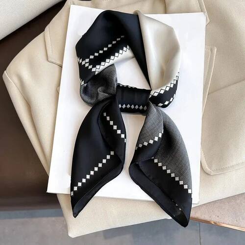 Luxury Silk Feeling Shawl Square Scarf Women Spring  Fashion