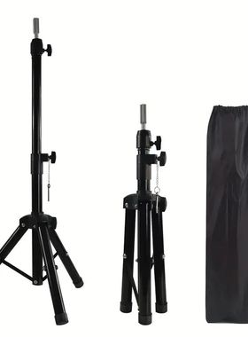 Mannequin Head Stand Adjustable Wig Tripod Stand Hair Stylin
