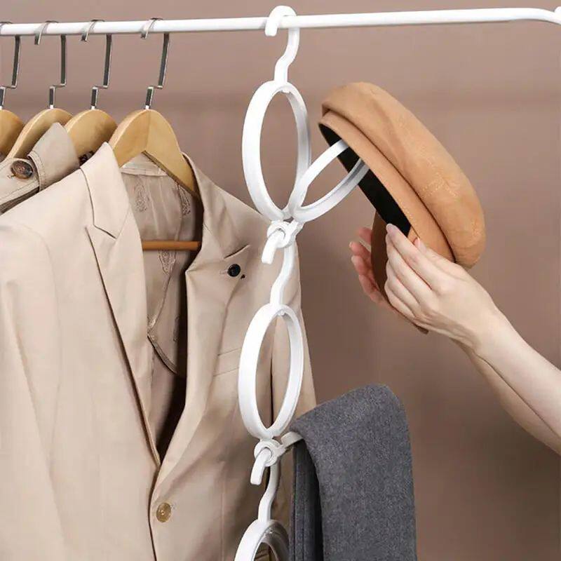 1-5Pcs Hangering Wig Hanger Stand For Multiple Wigs Portable