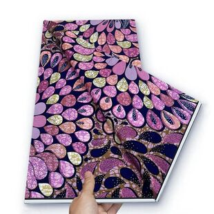 New Original Heavy Quality Grand Wax Glitter Fabrics Soft Co