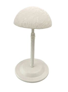 Threaded Mushroom Wig Stand Lifted and Lowered 30-48cm Wig S