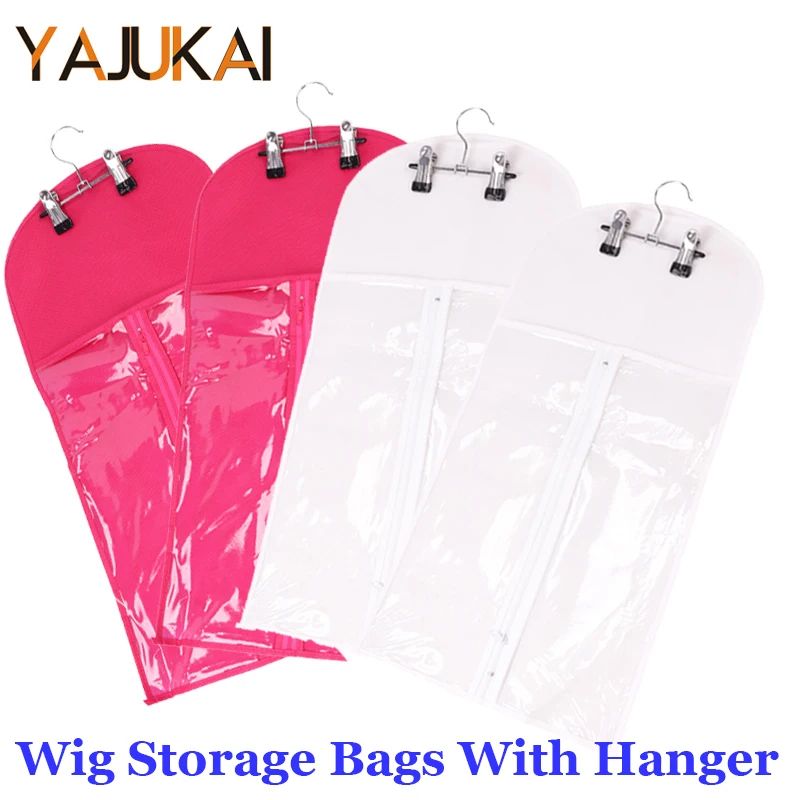 1Set Wig Storage For Multiple Wigs Hair Extension Bag With H