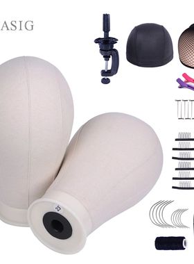 1 PC Training Mannequin Head Canvas Block Head Display Styli