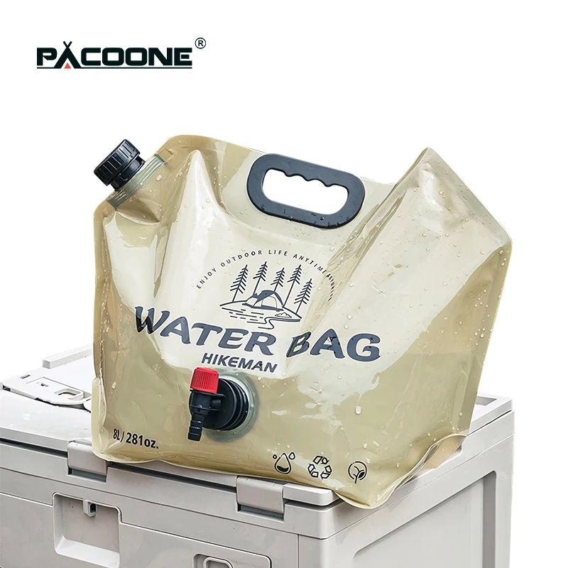 PACOONE Outdoor Mini Folding Water Bag Camping 8L Big Capaci