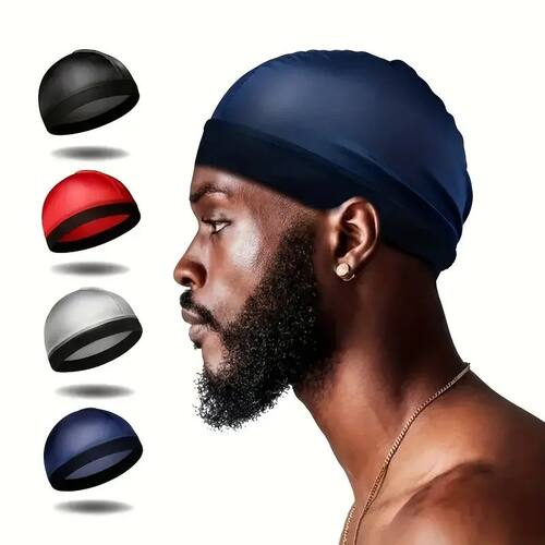 New Thick Silky Breathable Dome Elastic Mesh Wig Cap For Men