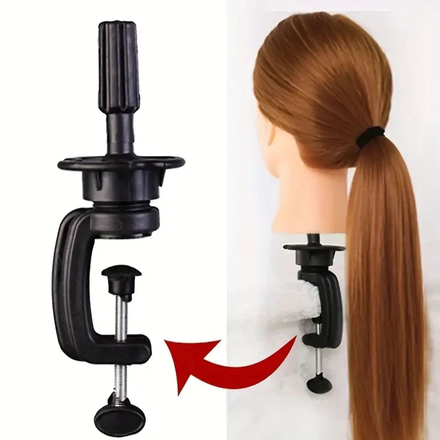 1pcs Mini Wig Head Stand Table Clamp Training Mannequin wig
