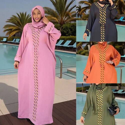 Muslim Dress Abay Jalabiya Women  Dresses Saudi Long Robe Ve