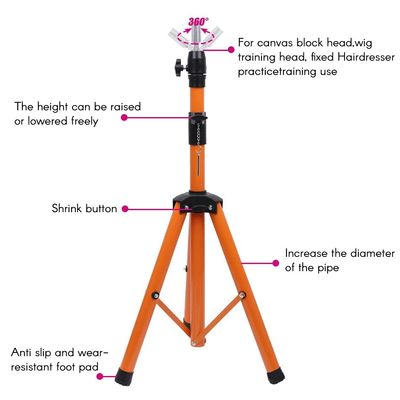 155Cm Mannequin Head Holder Tripod Stand For Hairdressers Sa