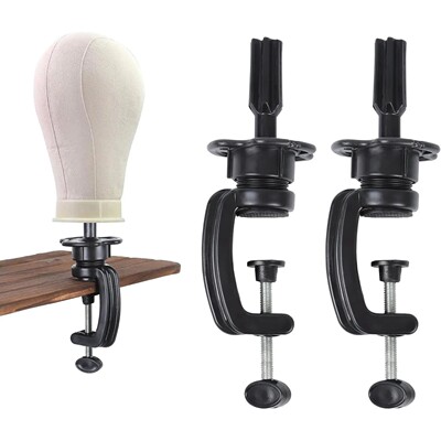 Wig Mannequin Head Stand, 2 Pack Cosmetology Manikin Stand M