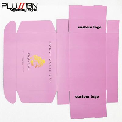 Custom Square Paper Box For Packing Wigs Cardboard Boxes For