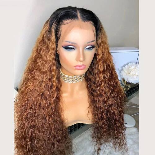 Preplucked 26inch Soft Lace Front Wigs Ombre Black Blonde Ki