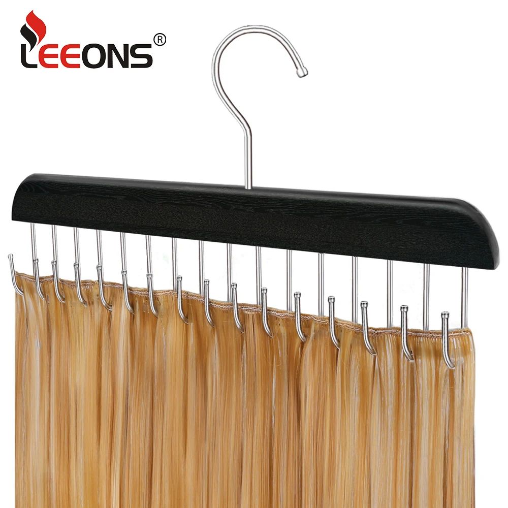 1Pcs Black Hair Extension Holder Braiding Hair Rack 16 Hooks