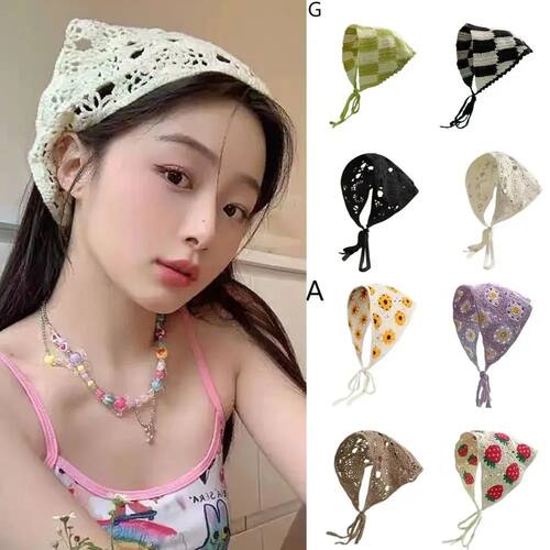 Summer Girls' Travel Headband Set with French Pastoral Style