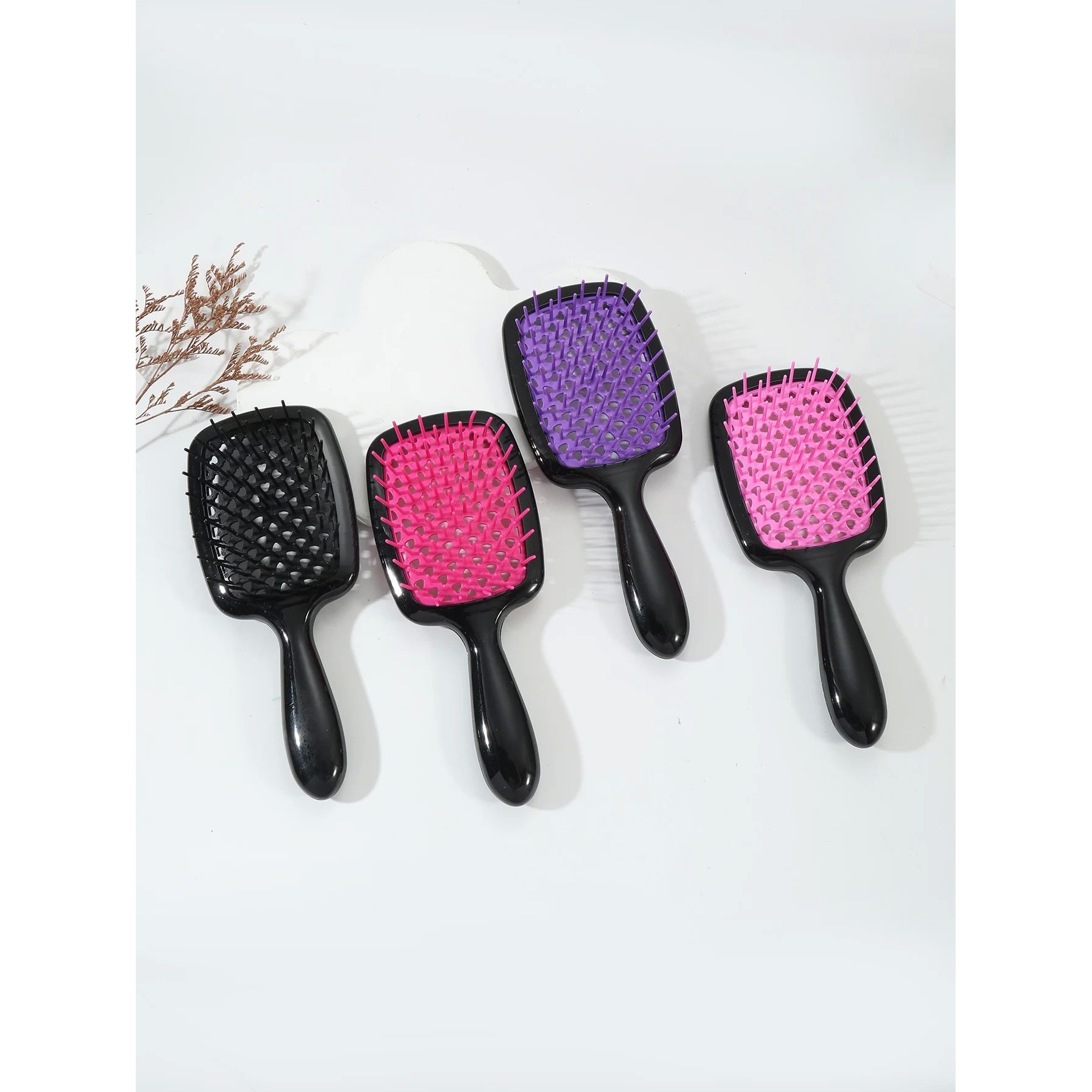 1 piece anti-static tangled hair comb hair massage brush hol