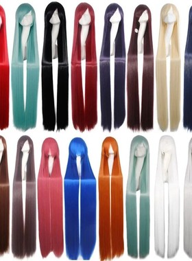100cm Colourful Wig Long Staight Cosplay Anime Costume Party