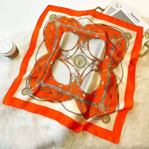 Silky 68x68cm Square Scarf – Stylish & Soft, Multipurpose H