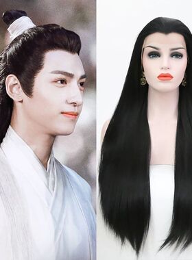 AIMEYA Long Straight Lace Wigs 13X4 Lace Frontal Free Part S