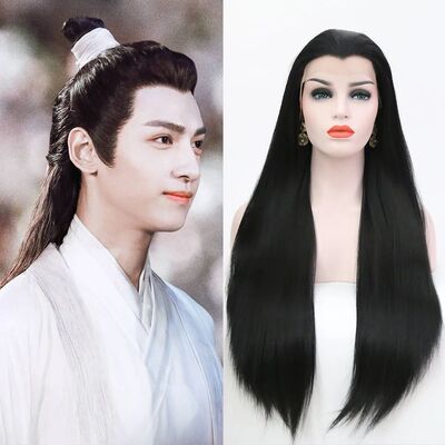 AIMEYA Long Straight Lace Wigs 13X4 Lace Frontal Free Part S